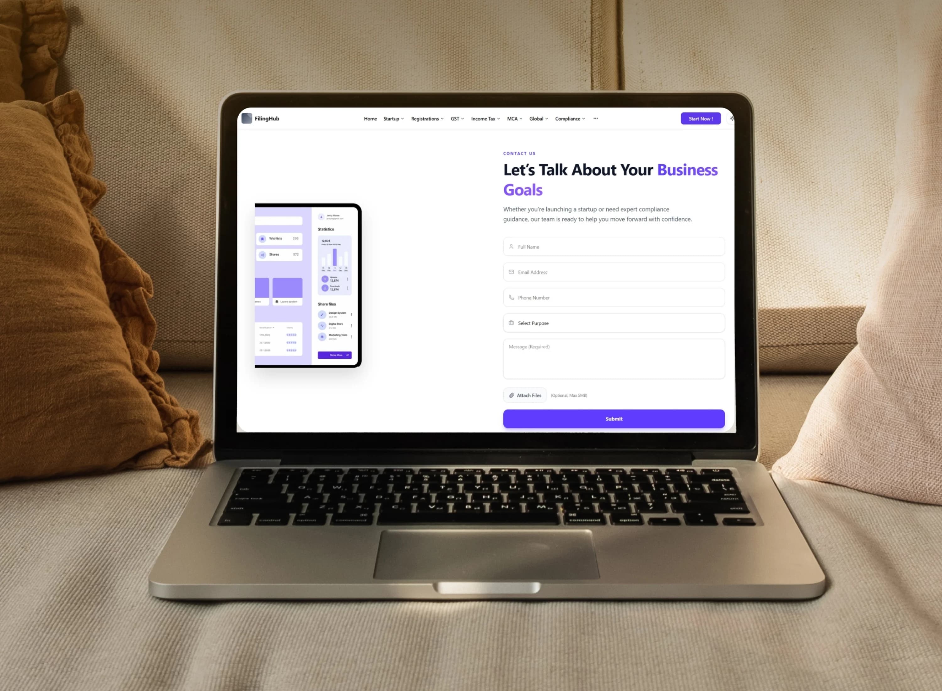 FilingHub interface 2